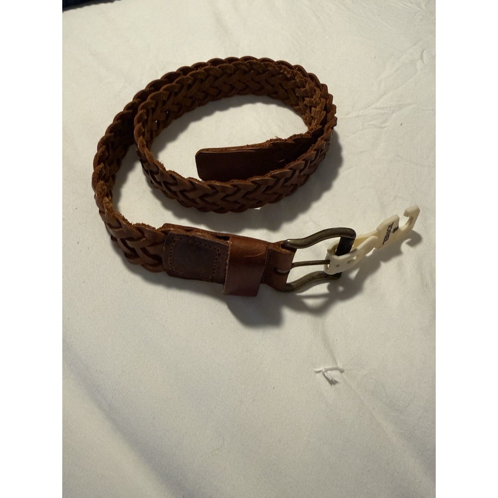 Brand New  Torel Brown Braided Genuine Leather Belt - Size 28